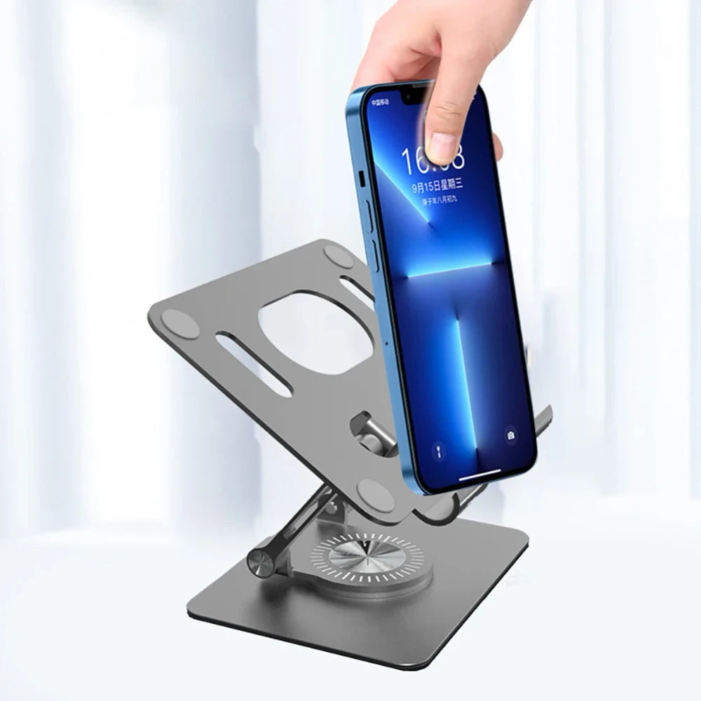 Foldable Aluminum Mobile Phone And Tablet Holder